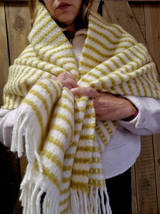 Dzeltena šalle 60×180