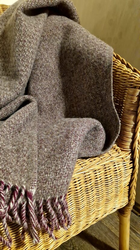 Vilnas šalle violetos toņos 60x170