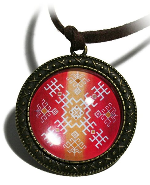 Cabochon amulet Sign of Health Ornament frame