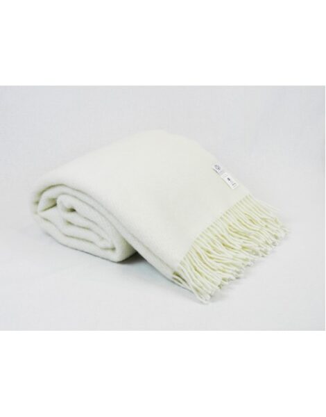 Wool blanket 140x205 cm White