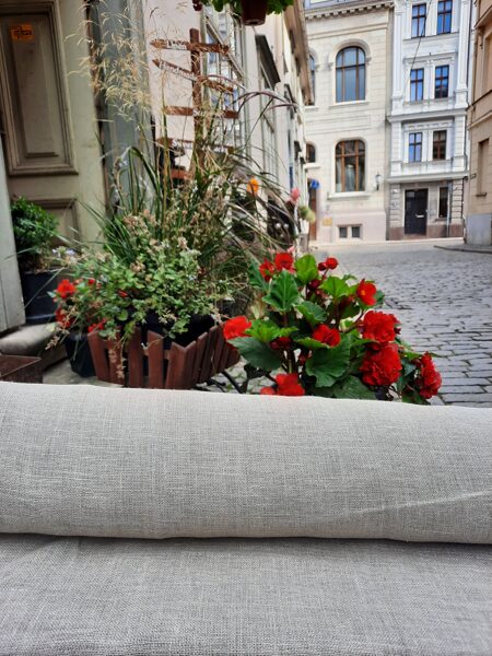 100% lins Kalibrēts Dabiski pelēks