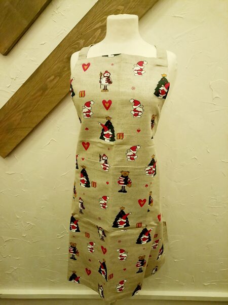 Lina priekšauts pieaugušajiem Ziemassvētki