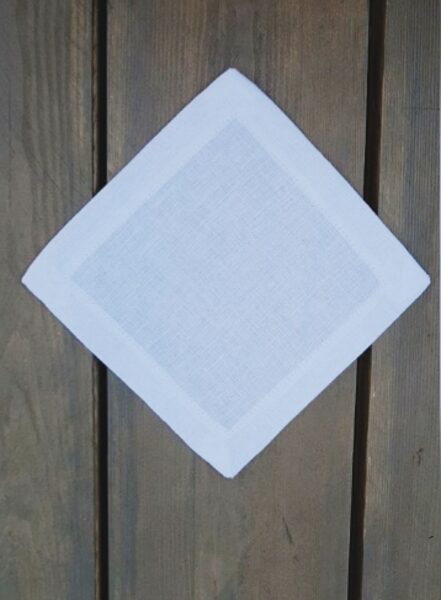 Linen napkin 17x17 White