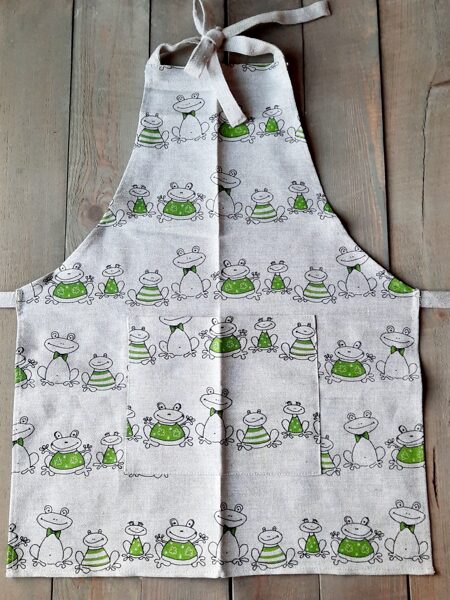 Lina priekšauts bērniem Jautrās vardes