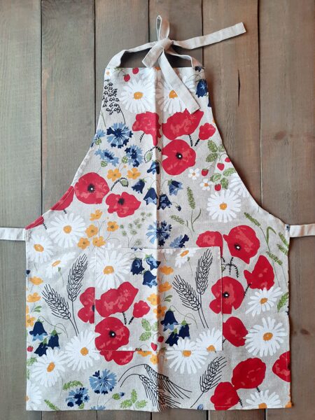 Lina priekšauts bērniem Vasaras ziedi