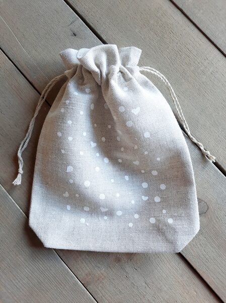 Linen bag "Snowy"