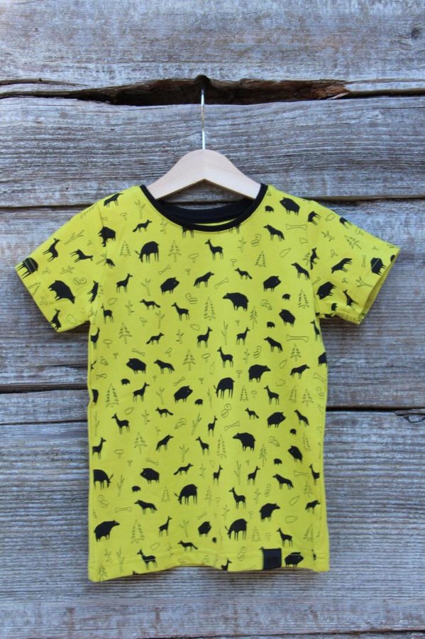 Children's T-shirt - Wild nature - Yellow