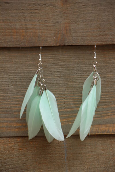 Spalvu auskari Maigi zaļi