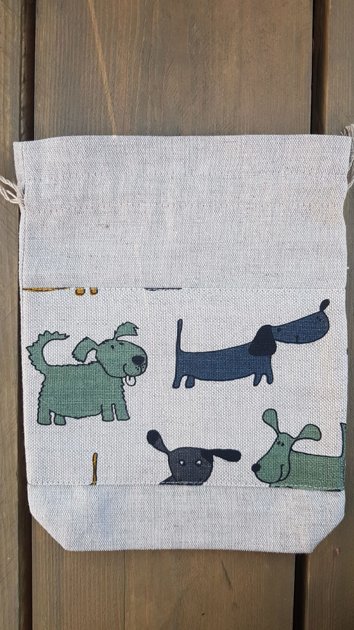 Light linen bag "Dogs"