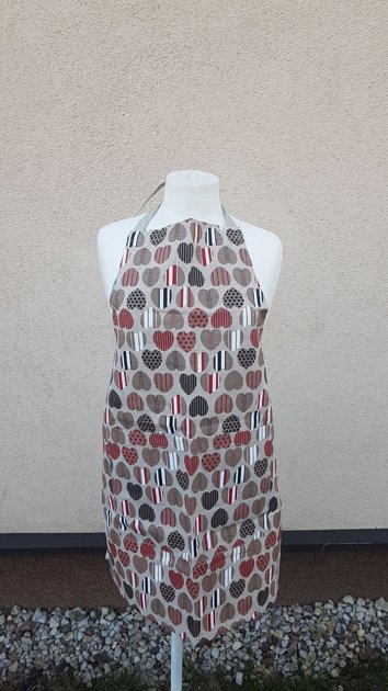 Lina priekšauts pieaugušajiem Sirdis