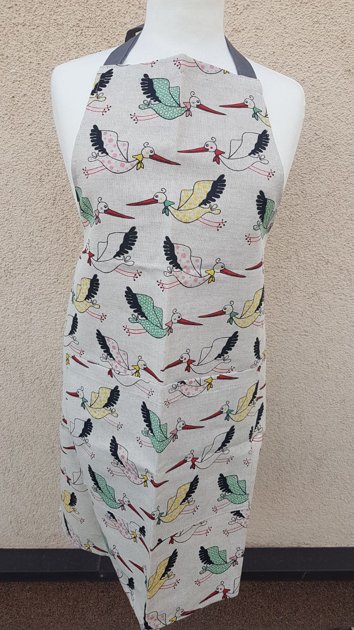 Lina priekšauts pieaugušajiem Stārķi