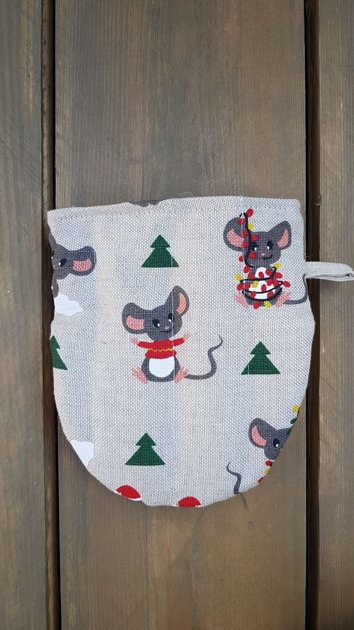 Linen kitchen/oven glove Mouses