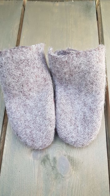 Wool baby boots 11cm
