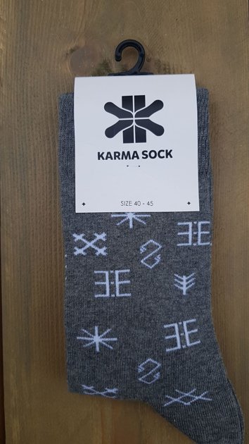 Socks Latvian strenght signs Grey 40-45size