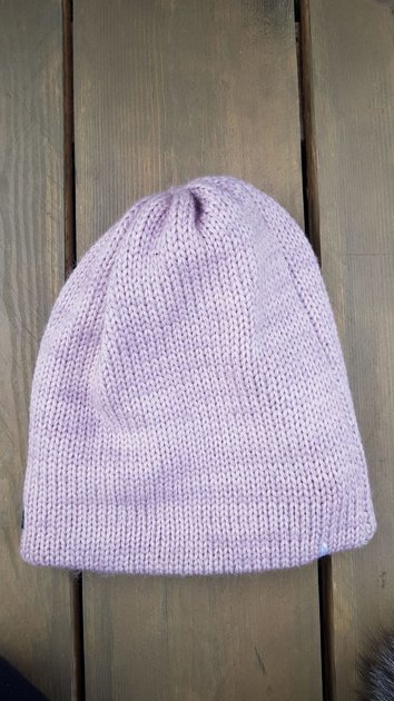 Knitted beanie Light pink