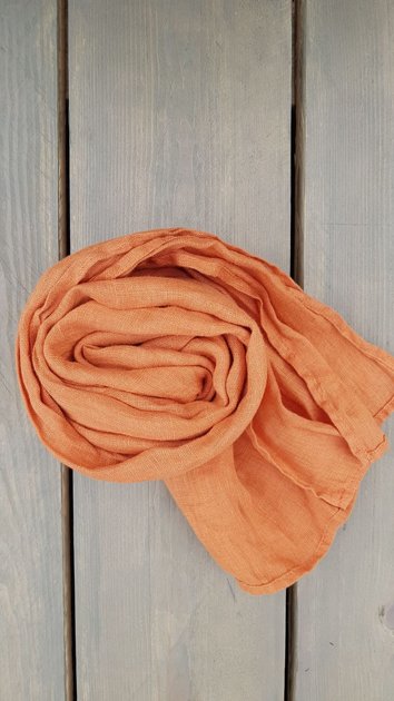 Linen scarf Orange
