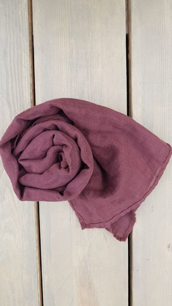 Linen scarf Chocholate brown