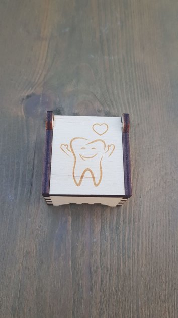 Wooden teeth box "Denticle"