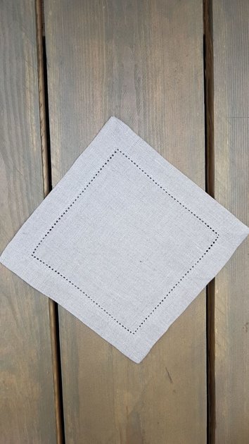 Linen napkin 17x17 Grey