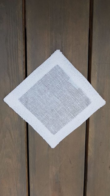 Linen boucle napkin 18x18 Milky white