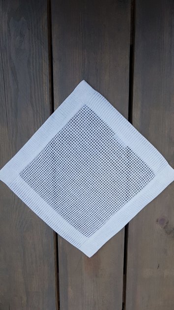 Linen boucle napkin Milky white 27x27