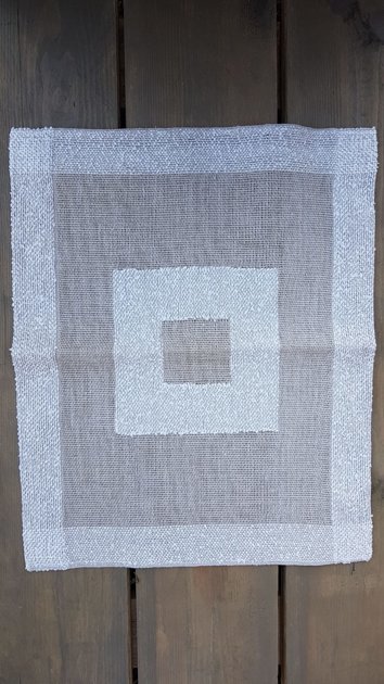 Linen boucle napkin Grey 37*45 