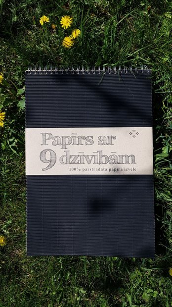 Pārstrādāta papīra zīmēšanas bloks 43x40